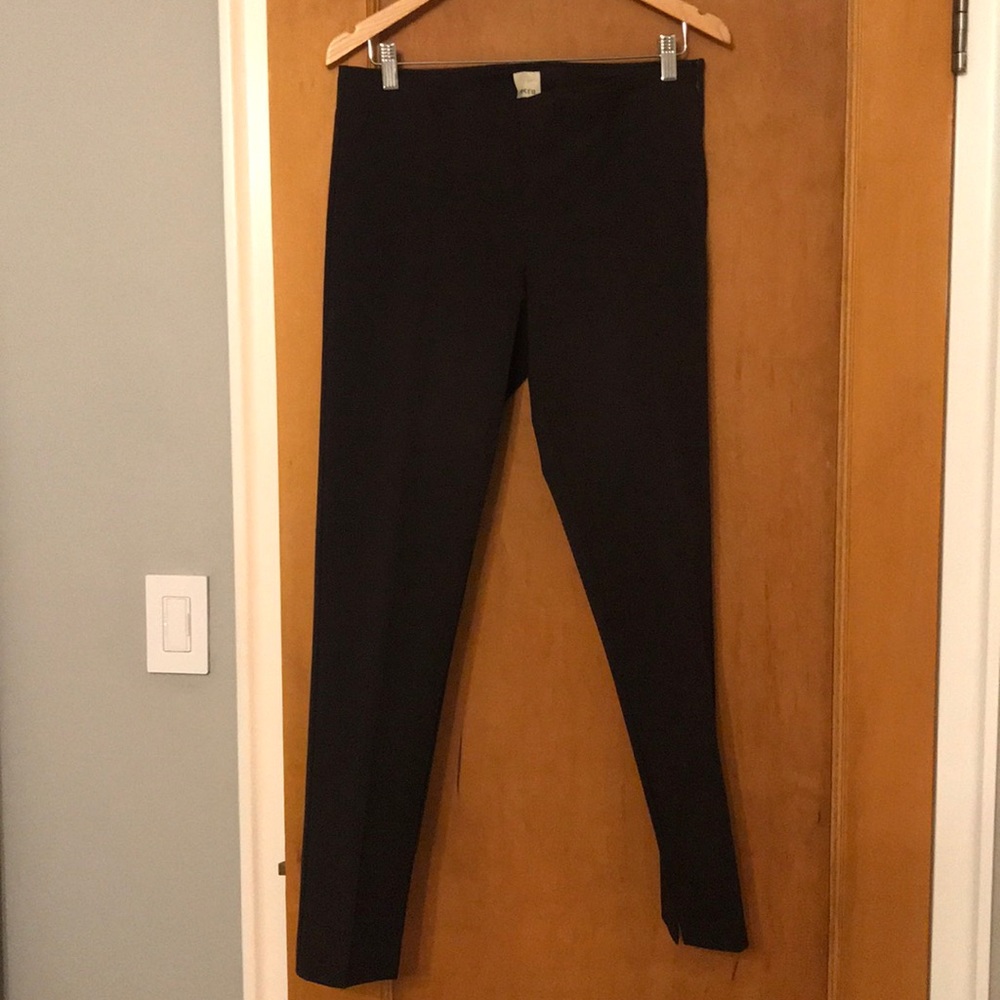 Ecru Dark Brown Dress Pants